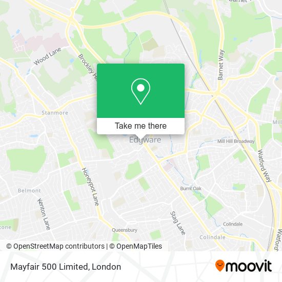 Mayfair 500 Limited map