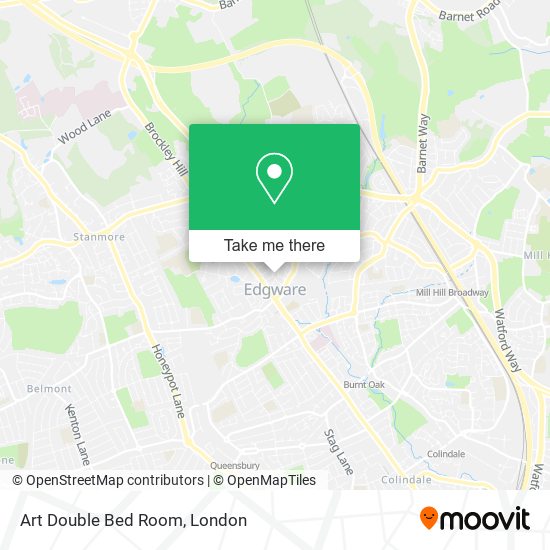 Art Double Bed Room map