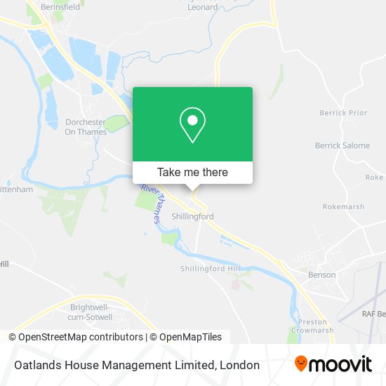Oatlands House Management Limited map