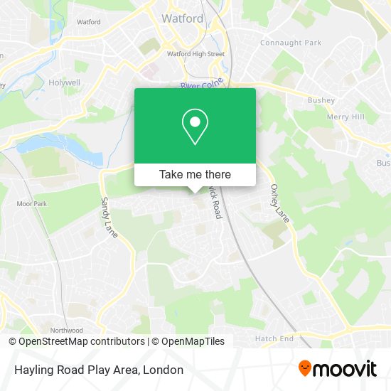 Hayling Road Play Area map