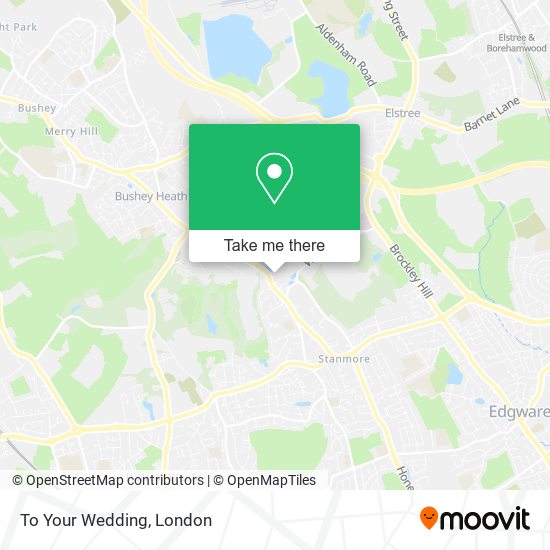 To Your Wedding map