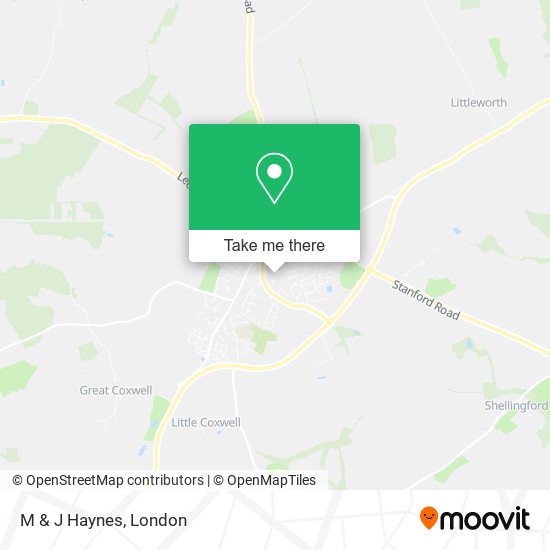 M & J Haynes map