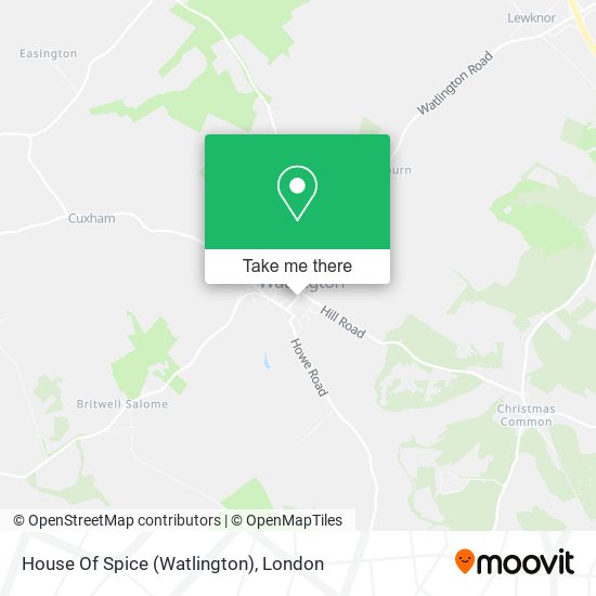 House Of Spice (Watlington) map