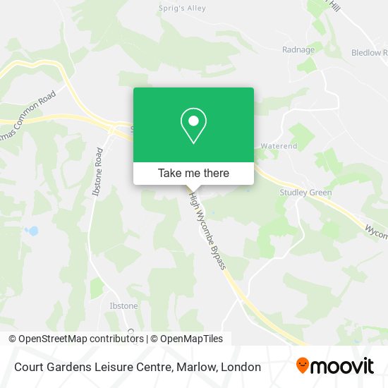 Court Gardens Leisure Centre, Marlow map