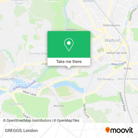 GREGGS map