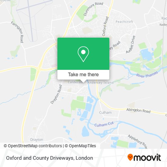 Oxford and County Driveways map