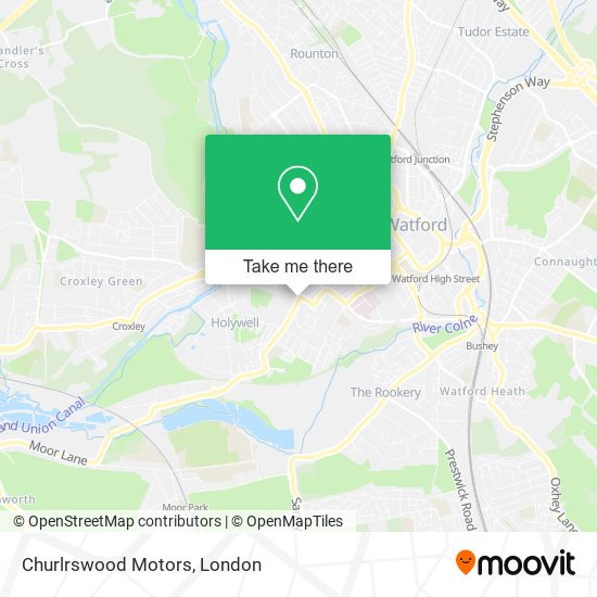 Churlrswood Motors map