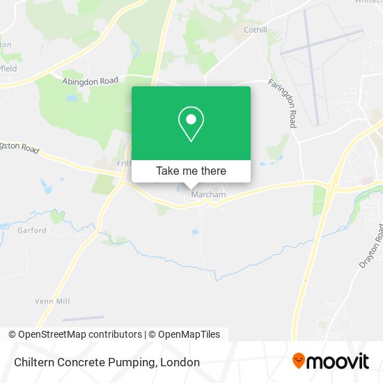 Chiltern Concrete Pumping map