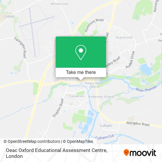 Oeac Oxford Educational Assessment Centre map