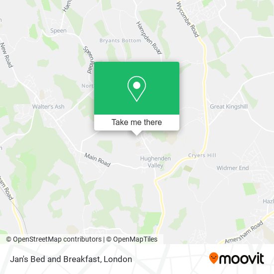 Jan's Bed and Breakfast map