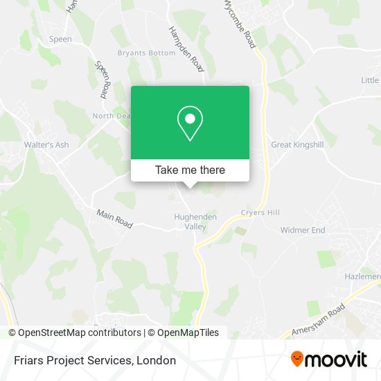 Friars Project Services map