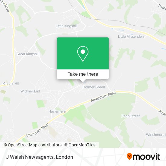 J Walsh Newsagents map