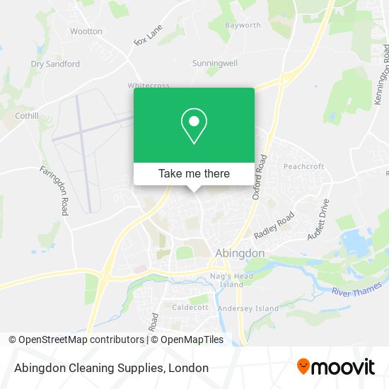 Abingdon Cleaning Supplies map