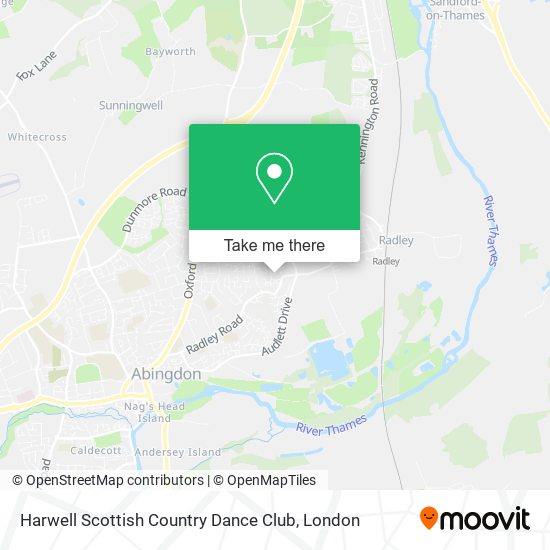 Harwell Scottish Country Dance Club map