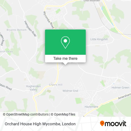 Orchard House High Wycombe map