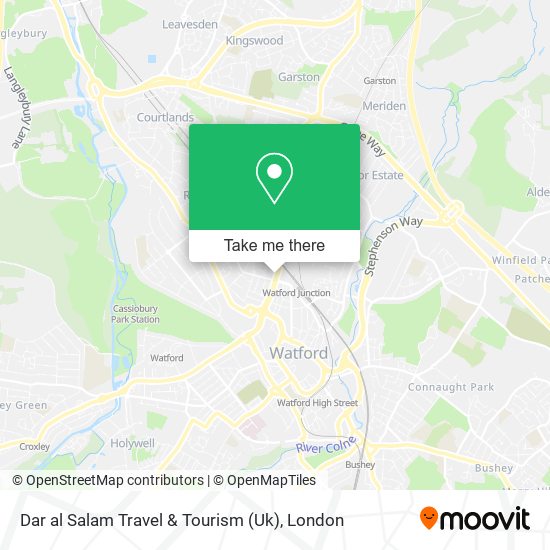 Dar al Salam Travel & Tourism (Uk) map