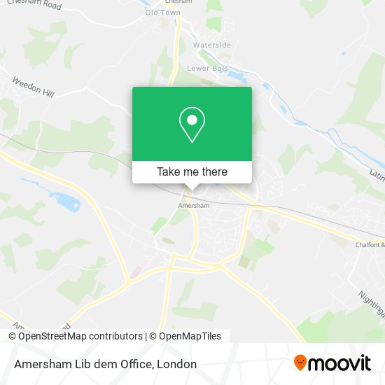 Amersham Lib dem Office map