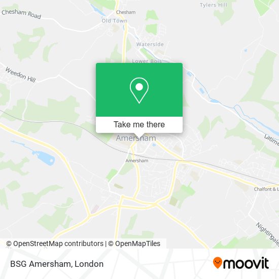 BSG Amersham map