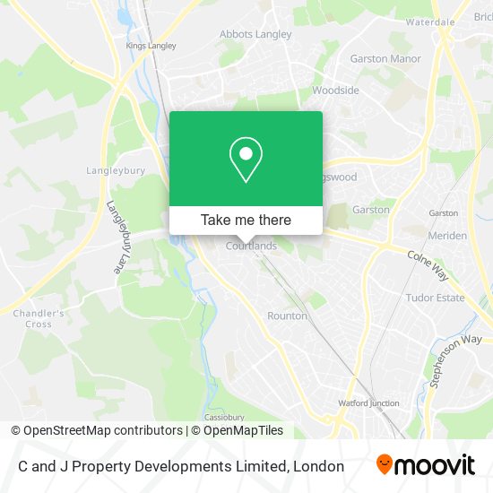 C and J Property Developments Limited map
