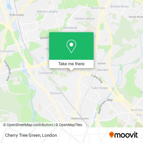 Cherry Tree Green map