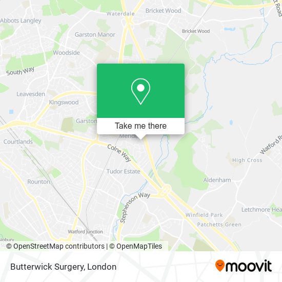 Butterwick Surgery map
