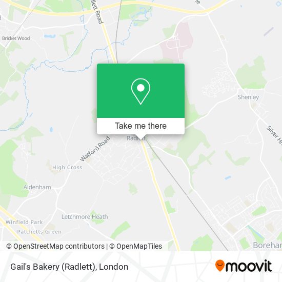 Gail's Bakery (Radlett) map