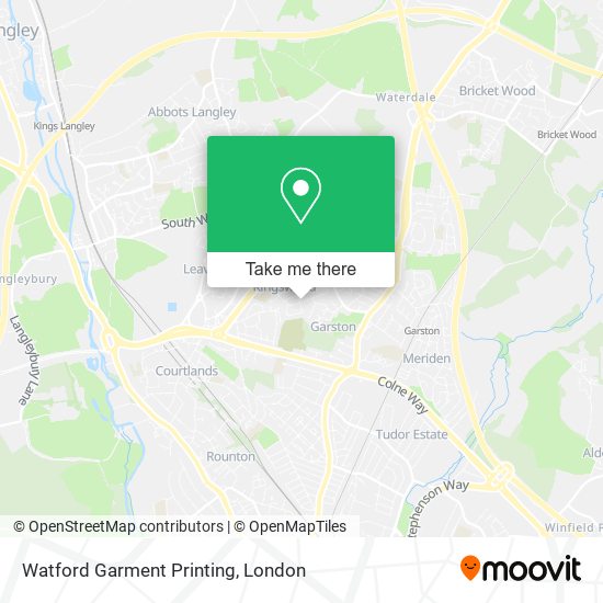 Watford Garment Printing map