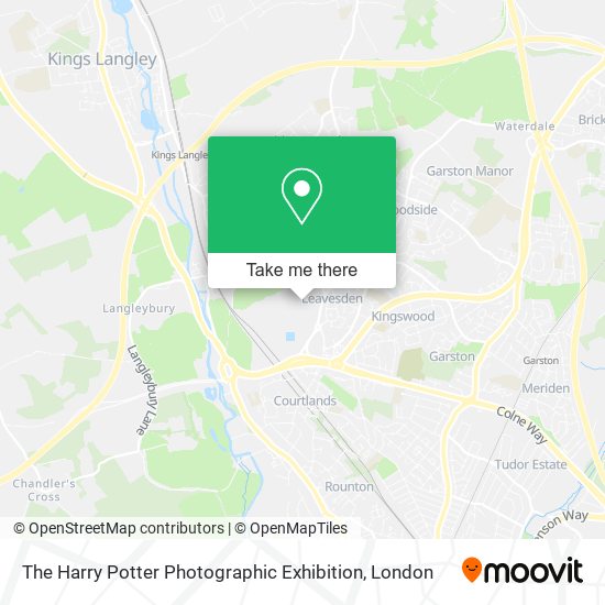 The Harry Potter Photographic Exhibition map