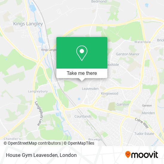 House Gym Leavesden map
