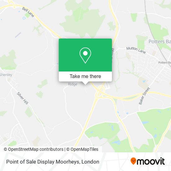 Point of Sale Display Moorheys map