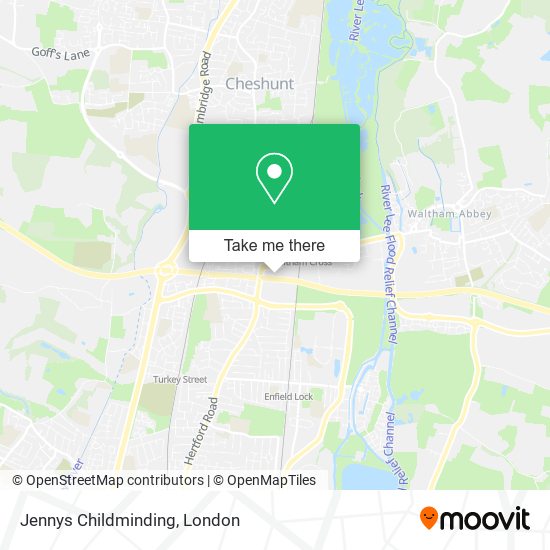 Jennys Childminding map