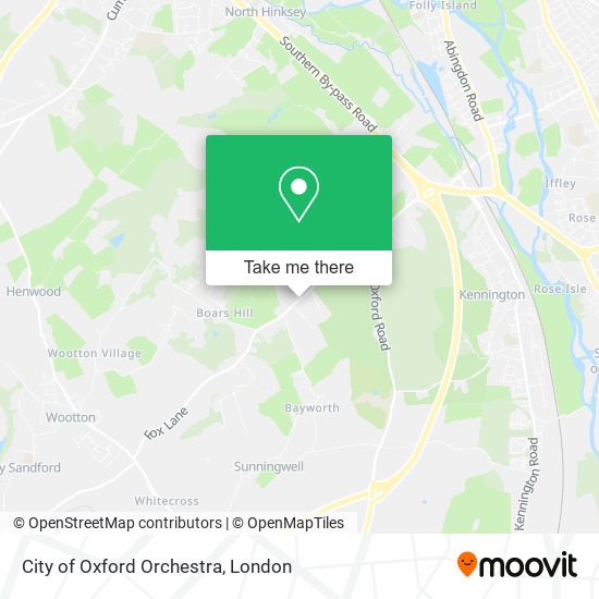 City of Oxford Orchestra map
