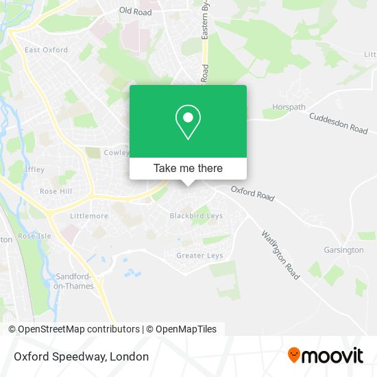 Oxford Speedway map
