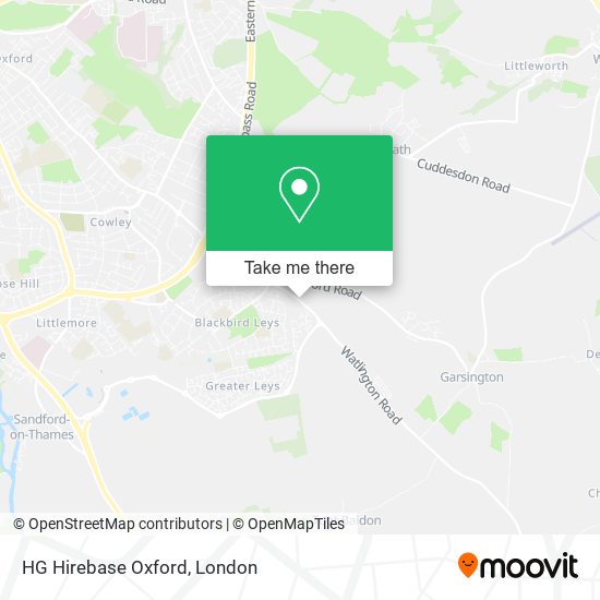HG Hirebase Oxford map