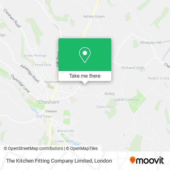 The Kitchen Fitting Company Limited map