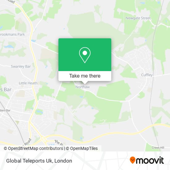 Global Teleports Uk map