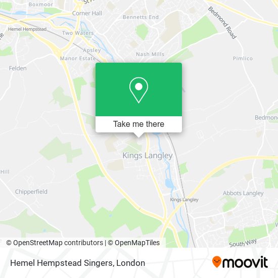 Hemel Hempstead Singers map