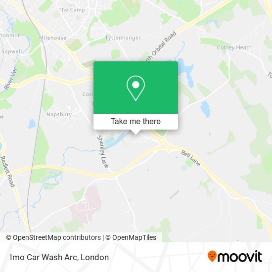 How to get to Imo Car Wash Arc in St Albans by bus or train?