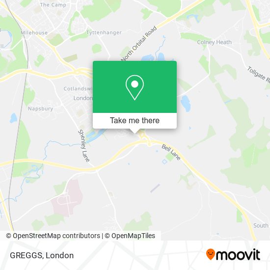GREGGS map