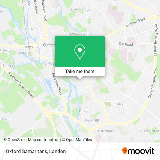 Oxford Samaritans map