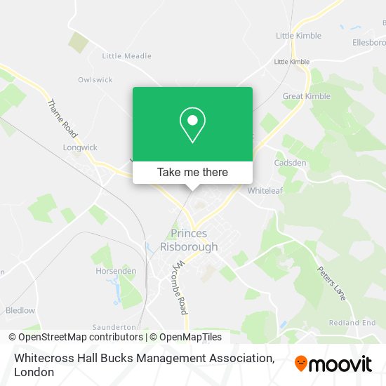 Whitecross Hall Bucks Management Association map