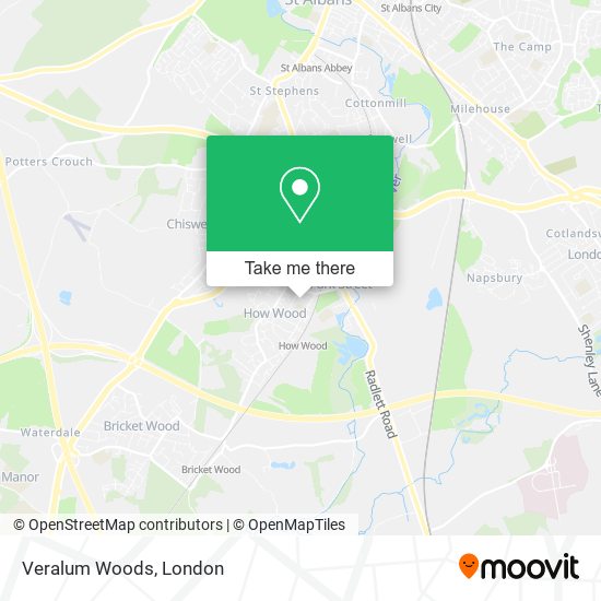 Veralum Woods map