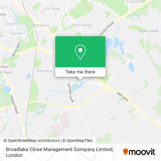 Broadlake Close Management Company Limited map
