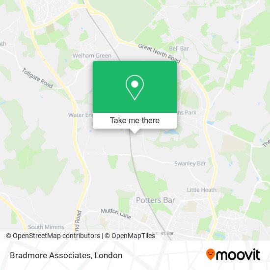Bradmore Associates map