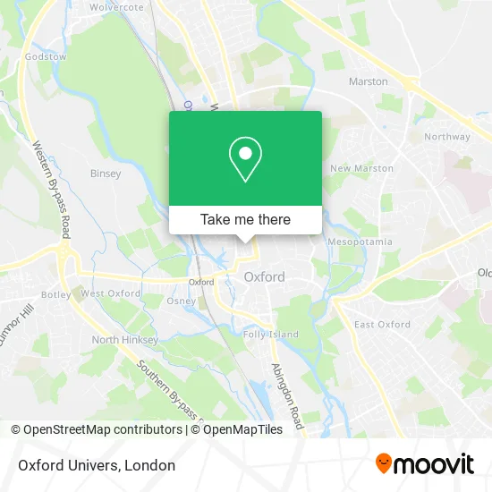 Oxford Univers map