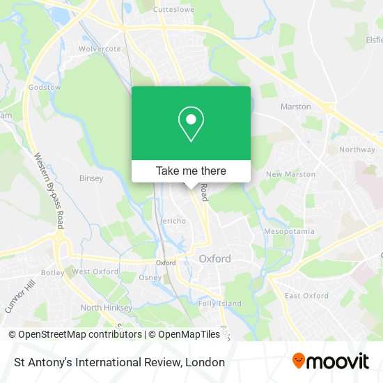 St Antony's International Review map
