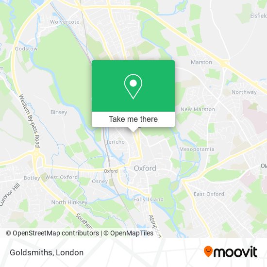Goldsmiths map