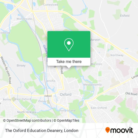 The Oxford Education Deanery map