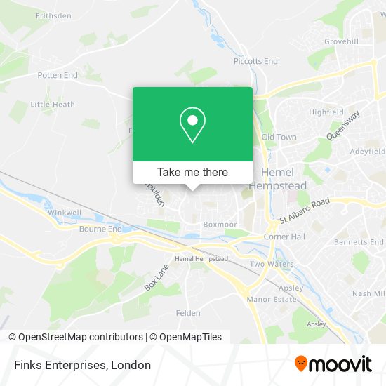 Finks Enterprises map