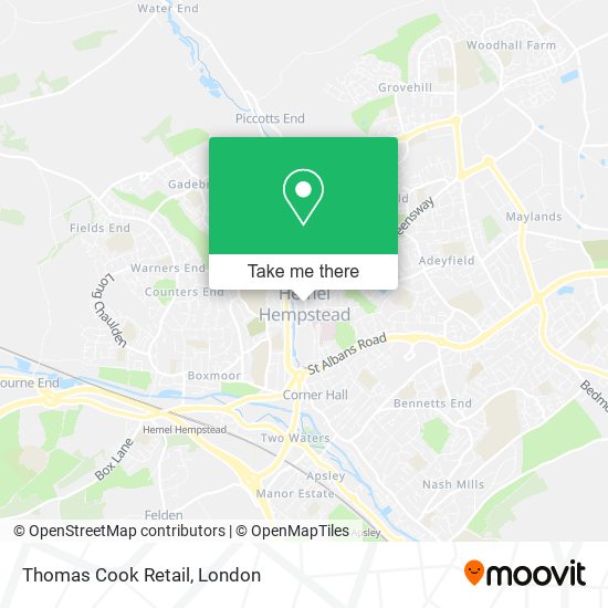 Thomas Cook Retail map